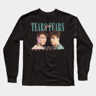 Vintage Faded-Style --- Tears For Fears Long Sleeve T-Shirt